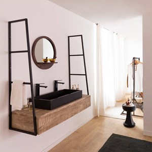 Meuble sous vasque suspendu amal