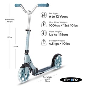 Micro cruiser led - bleu glacier