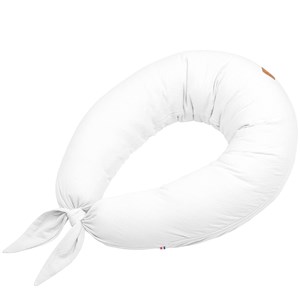 Coussin allaitement gaze de coton blanc