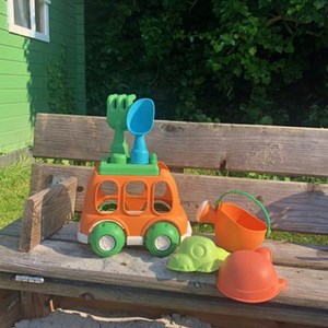 Set 6 pièces voiture paille de blé