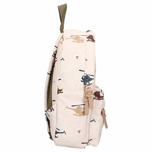 Sac à dos enfant beige hélicoptères