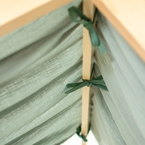 Set double ciel de lit cabane en gaze