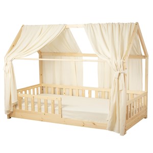 Set double ciel de lit cabane en gaze