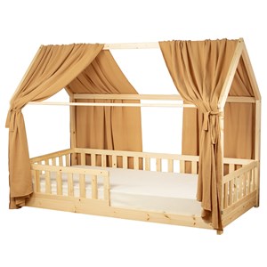 Set double ciel de lit cabane en gaze