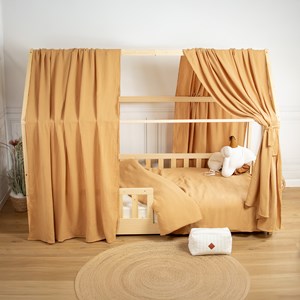 Set double ciel de lit cabane en gaze