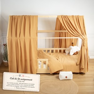Set double ciel de lit cabane camel