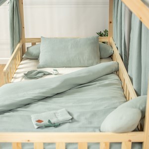 Set double ciel de lit cabane en gaze