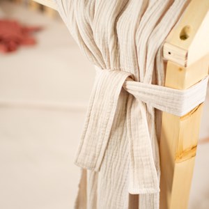 Set double ciel de lit cabane beige