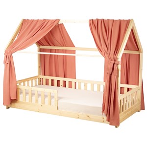 Set double ciel de lit cabane en gaze