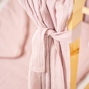 Set double ciel de lit cabane rose