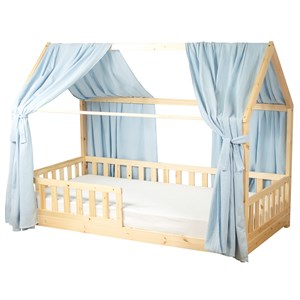 Set double ciel de lit cabane en gaze