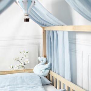 Set double ciel de lit cabane en gaze