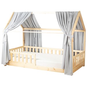 Set double ciel de lit cabane en gaze