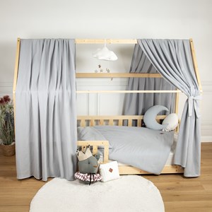 Set double ciel de lit cabane en gaze