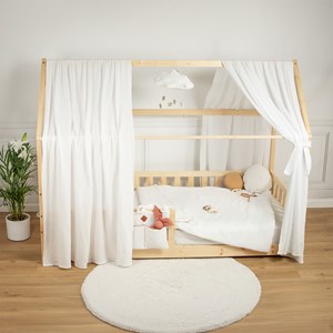 Set double ciel de lit cabane en gaze