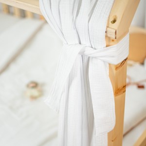 Set double ciel de lit cabane blanc