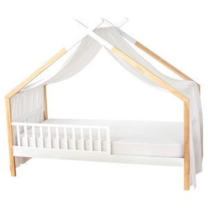 Ciel de lit cabane double gaze coton