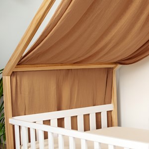 Ciel de lit cabane toile en gaze de