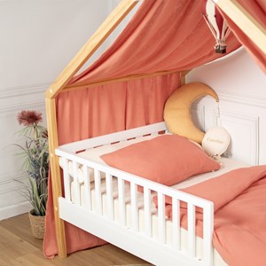 Ciel de lit cabane toile en gaze de