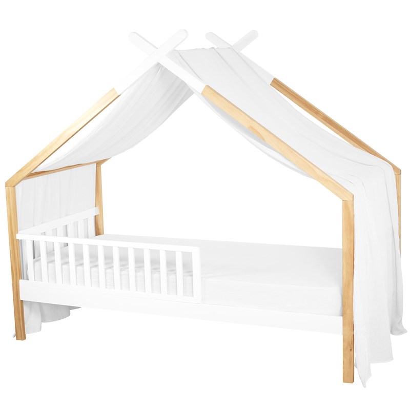 Ciel de lit cabane gaze coton jeanne