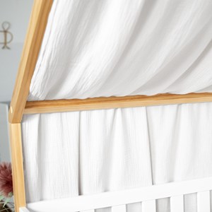 Ciel de lit cabane gaze coton jeanne