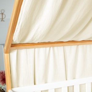 Ciel de lit cabane toile en gaze de