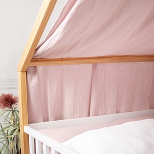 Ciel de lit cabane toile en gaze de