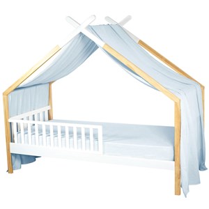 Ciel de lit cabane toile en gaze de