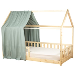Ciel de lit cabane gaze coton jeanne