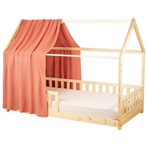 Ciel de lit cabane gaze coton jeanne