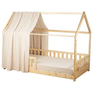 Ciel de lit cabane gaze coton jeanne