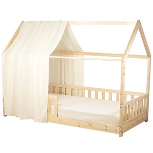 Ciel de lit cabane gaze coton jeanne