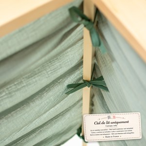 Ciel de lit cabane gaze de coton solo