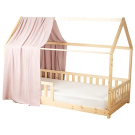 Ciel de lit cabane gaze coton jeanne