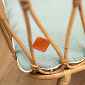 Set berceau, couverture & coussin vert