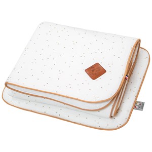 Set berceau, couverture & coussin blanc