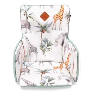 Coussin chaise haute réversible safari