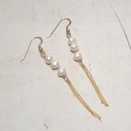 Boucles d'oreilles perles de culture