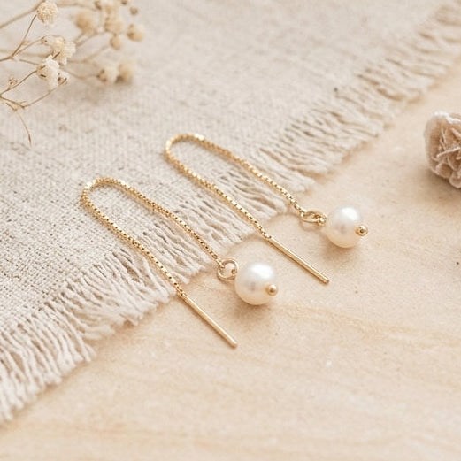 Andrea Chereau - Boucles d'oreilles perles de culture ilhéus
