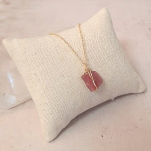 Collier tourmaline rose itá