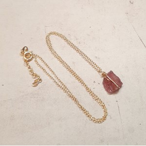 Collier tourmaline rose itá