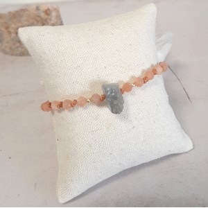 Bracelet pierre de soleil et labradorite