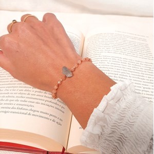 Bracelet pierre de soleil et labradorite