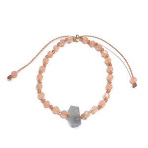 Bracelet pierre de soleil et labradorite