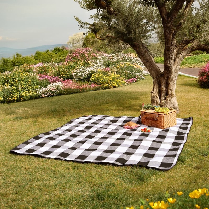 Couverture de pique-nique - noir