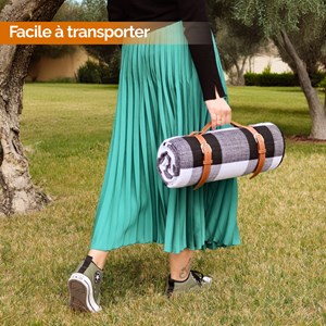 Couverture de pique-nique - noir