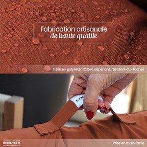 Coussins salon de jardin - terracotta