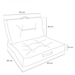 Coussins salon de jardin - beige