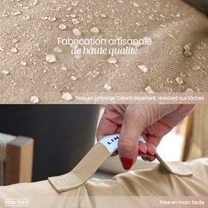 Coussins salon de jardin - beige