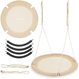 Balançoire enfant charge 150 kg, beige